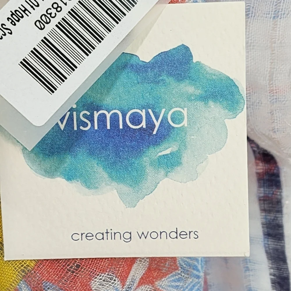 Vismaya Women's Multicolor Mixed Patchwork Lightweight Scarf